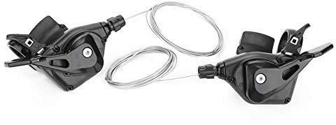 Dilwe Schalthebel, Fahrrad Bremshebel 3X7 / 8/9 Fach Gangschaltung Bremskombination Links/rechts Schaltwerk-Zubehör 1 Paar (3 * 8Speed)