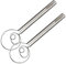 Jillmo Frusta danese per impasto, 30,5 cm, in acciaio inox, confezione da 2