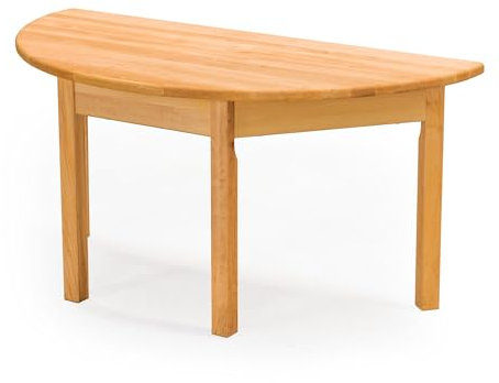 BioKinder Kindertisch Holztisch halbrund Levin aus zertifiziertem Bio-Massivholz Erle 120 x 60 cm