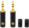 PNGKNYOCN 3,5mm-Audio-Klinkenstecker 3-polig Schweiß-Typ zum Selbermachen Mit 2,5 mm und 4,35 mm Hülsen für Reparatur und Ersatz von Stereo-Kopfhörern (2er-Pack)