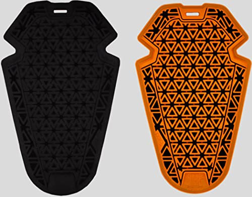 Rokker D3O Ghost K/E Protezioni ginocchio/gomito (Orange/Black,One Size)