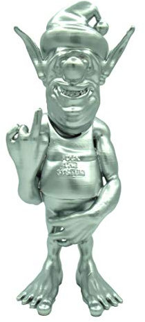 FGS Statue Nain Troll de Jardin Faisant Un Doigt d'honneur