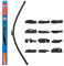 Quinton Hazell Aeroflex Ersatz-Multi-Fit-Frontscheibenwischerblatt, 28 / 711 mm