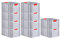 PROREGAL SuperSparSet 10x Eurobox NextGen Color | HxBxT 32x40x60cm | 65 Liter | Griffe rot geschlossen | Verstärkter Boden | Eurobehälter, Transportbox, Transportbehälter, Stapelbehälter