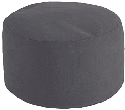 Highdi Velvet Bean Bag No Filler, Gaming Beanbag Chair Cover for Adult Kids Without Filling Highback Comfortable Lazy Sofa Beanbag Soft Toy Storage Bean Bag Seat (Dark gray,Ottoman-45x25cm)