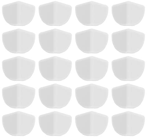 20 Stück Schreibtisch-Eckenschutz, Sicherheits-Silikon-Baby-Beweis-Eckenschutz für Möbel (Reines Weiß)