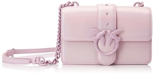 Pinko Love One Mini CL Naplack, Borsa Donna, WWGB_Lilla-Block Color, Taglia Unica