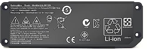 ASKC 061384 061385 061386 063287 Speaker Battery Replacement for Bose Soundlink Mini I one/SoundLink Mini Bluetooth Speaker one/SoundLink Mini Bluetooth Speaker I/Bose mini I One 7.4V 21.46Wh