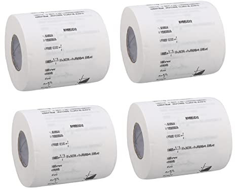 SOLUSTRE 4 Rollen Toilettenpapier Mit Lustiger Formel Lustig Bedrucktes Toilettenpapier Küchenpapier es Haushaltsprodukte Drucken Jungfräulicher Zellstoff Weiß
