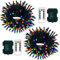 2 Stück LED lichterkette batterie, 5M 50 LED Grüner Draht Lichterketten außen mit Fernbedienung Timer, 8 Modi Weihnachten Lichter für Innen Hochzeit Weihnachten Deko(Multifarbe)