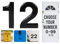 Black Door Numbers Stick On, 0-99, Letters A, B, C, D, 3'' House Numbers Self Adhesive Stickers, For Doors, Mail Boxes, Hotel Rooms (12)