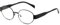 YUELUQU Runde Vintage Sonnenbrille Klassische Retro Metallrahmen Sonnenbrille Oval Punk für Frauen Männer Brille (Schwarzer/Transparent)