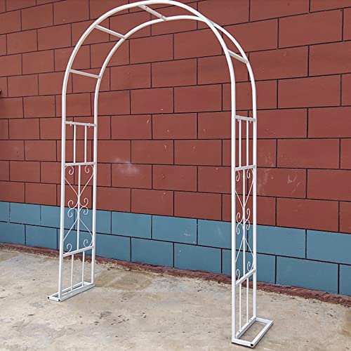 Arco de jardín independiente, pérgola para plantas trepadoras, soporte de flores de metal de moda, árbol de arco de rosas, resistente a la intemperie, para césped al aire libre, terraza, jardín