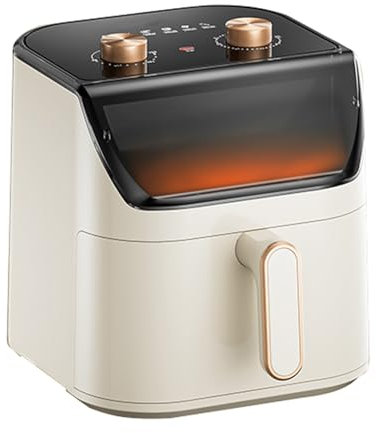 7.0L Top Visual Window Air Fryer With Large Capacity Single Drawer Cooking Presets 6 Menus 60-minute Timer Function Oil-free And Low-fat Cooking.(7LKnob model)