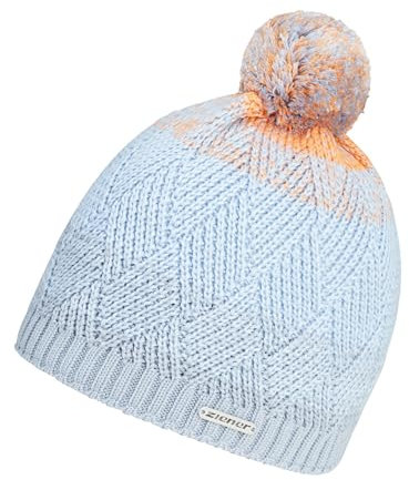 Ziener Damen Ixia Mütze | warm, gestrickt, Fleece Futter, Arctic Sky, Usex
