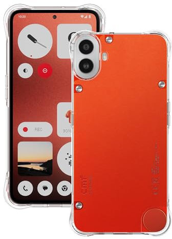 Foluu Für Nothing CMF Phone 1 Hülle, Für Nothing CMF Phone 1 Handyhülle klar, Kratzfest Verstärkte Ecken TPU Gummi Weiche Haut Silikon Schutzhülle für Nothing CMF Phone 1 2024 (Kristallklar)
