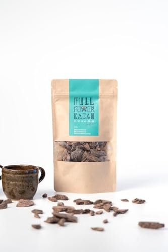 FULL POWER KAKAO - Zeremonieller Kakao 250g - Premium Roh- & Reiner Kakao in Zeremonieller Qualität für Herzöffnende Rituale & Heilungsreisen, Bekannt aus Dragon's Den - Von Lokalen Bauern Venezuela