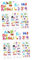 VICASKY 36 Blätter Aufkleber für die frühkindliche Bildung kinderzimmer wandsticker wall stickers for room Alphabet-Wandaufkleber für Kinder Alphabet Nummernaufkleber Tieraufkleber