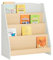 SoBuy Bibliothèque Étagère à Livres pour Enfant, Étagère de Rangement Jouets et Livres pour Chambre d'enfant, Meuble Rangement Enfant avec 4 Compartiments Ouverts, 61 x 30 x 71 cm KMB106-HG
