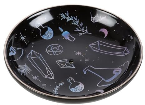 Something Different Crystal Witch Plate Incense Holder (One Size) (Black/Blue)