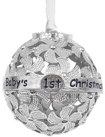 Hohle Christbaumkugeln – Babys Erste Weihnachtskugel, Dekorationskugeln Für Babys – Eleganter Weihnachtsbaumanhänger, Exquisite Klassische Weihnachtsfeier-Dekoration