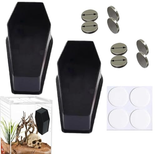 Jumping Spider Decor, 2X Jumping Spider Cage, Spider Terrarium Kit, Praying Mantis Habitat, Arboreal Tarantula Enclosure, Frog Enclosure, Durable Transparent Habitat Box, Ideal for Small Pets