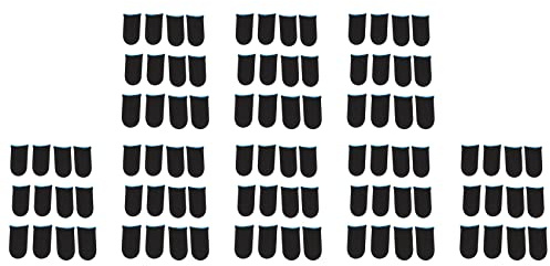 MQODLFP 18-Pin Carbon Fiber Finger Sleeves for Mobile Games Contact Screen Finger Sleeves(96 Pcs)