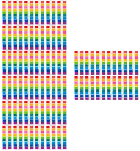 NUOBESTY 4 Juegos De Marcadores De Página Adhesivos Fluorescentes Fáciles De Pegar Y Quitar Para Organizar 900 Unidades X 4