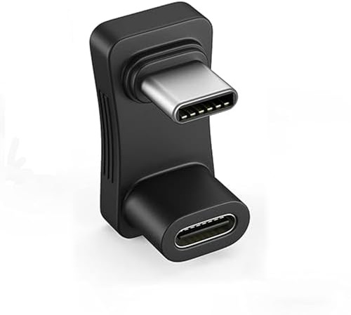 GQunit 1Pcs 180° USB C Male to USB-C Female U Shape Adapter, Right Angle Adapter Connector with Quick Charge for Steam Deck Switch PC Tablet Phone