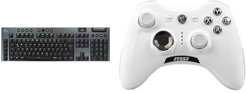 Logitech G G915 X & MSI Force GC30 V2 White Kabelloser