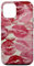 pink kisses lipstick marks lips for women girls makeup lover Case for iPhone 12/12 Pro