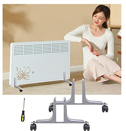 Soportes universales resistentes para calentador eléctrico, 2 unidades, calentador infrarrojo, aleación de aluminio, uso independiente, adecuado para diferentes marcas