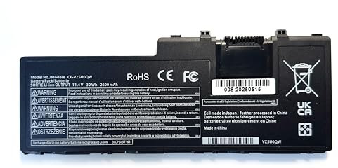 7xinbox 11.4V 30Wh 2600mAh CF-VZSU0QW Laptop Akku kompatibel mit Panasonic ToughBook Toughpad FZ-A2 CF-20