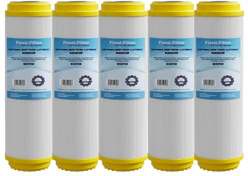 Finest-Filters 10-Inch Water Softening Filter Cartridge | Reduces Limescale, Fits Standard 10″ Housings, Extends Appliance Life, Lasts 3–6 Months. Easy-Fit Limescale Prevention (5)