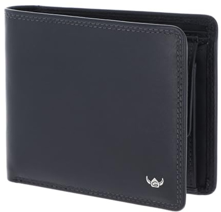 Golden Head Leder Geldbörse Polo RFID Protect Scheintasche 1453 Marineblau dunkelblau