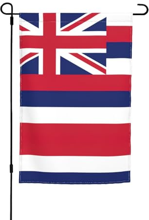 Hawaii-Flagge, bedruckt, doppelseitige Outdoor-Flagge, Garten, Innen- und Außenbereich, Dekoration, 30,5 x 45,7 cm