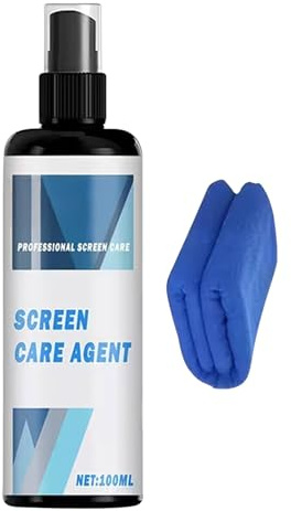 Laptop Screen Cleaner - Rainproof Spray for Electronic Surfaces | 100ml Gentle Cleaning Formula Smudge Removal Anti Dust Quick Drying Solution with Monitor Care for Laptop Screens
