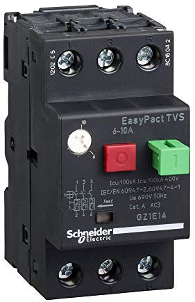 Schneider GZ1E14 EasyPact TVS Disjoncteur Moteur 6-10 A Blanc