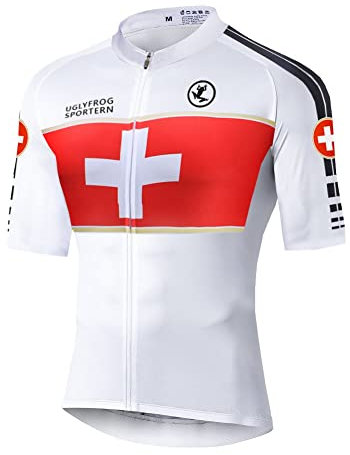 UGLY FROG Stoff-Upgrade – Milchfaser Bike Wear MTB Rennrad Radsport Bekleidung Herren Radfahren Jersey Männer Mountainbike Trikot Full Zip Fahrrad Shirt Laufende Top Road MTB Kleidung