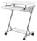 [en.casa] Rollbarer Computertisch 60x40x75cm Weiß PC-Tisch