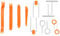 flintronic Outils Demontage Garniture, 12PCS en Plastique Ensemble d’Outils d’enlèvement de Panneau de Porte Automatique, Fixation/Dissolvant pour Console Audio Radio, Outils de Démontage de Voiture