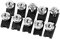 10 stücke Motorrad Verkleidungskörper Schraubensatz, Keenso M5 Verkleidungsschraube Spire Speed ​​Fastener Clip Mutter(Silber)