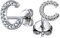 ChainsHouse 925 Sterling A Silber Kleiner Alphabet Ohrstecker Buchstabe C Ohrringe Damen Mädchen Piercing Ohrschmuck für Mama Freundin Ehefrau