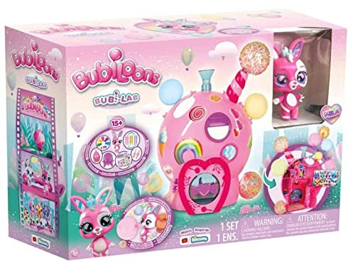 Bubiloons Bubi-Lab Spiel-Set zum Kreieren und Dekorieren Ballons, mit 15 Zubehörteilen und Figur Mila, Geschenk für Jungen und Mädchen ab 5 Jahren
