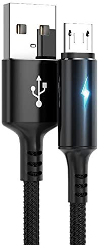 5A Micro USB Tipo-C Carga Rápida Transferencia de Datos Cable Trenzado Cable Para Android - Negro 1M Micro USB*