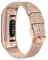 Tuocal Bracelet en cuir véritable compatible avec Fitbit Charge 3,Fitbit Charge 4,Bracelet en cuir réglable pour Fitbit Charge 3,Fitbit Charge 4 Tracker d'activité Femme Homme Or rose scintillant