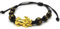 Vepoty Schwarzer Feng Shui Perlenarmband, Einstellbares Obsidian Armband Pi Xiu Armband Handgeschnitztes Amulett Für Viel Glück Reichtum