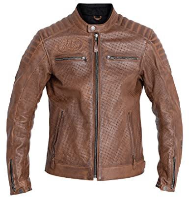 John Doe Storm Lederjacke – Perforiertes Rindsleder – Protektorentaschen