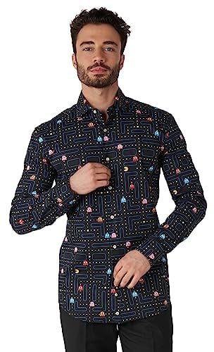 OppoSuits Herrenhemd – Hemd mit Knöpfen – schmale Passform – Lange Ärmel