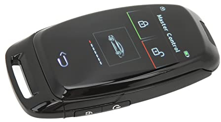 Aramox Auto Remote Starter Key, Auto Fernbedienung Schlüssel, Car Modification Smart LCD Key Keyless Entry und Fernbedienung für Alle Modelle mit One-Button-Start (Schwarz)